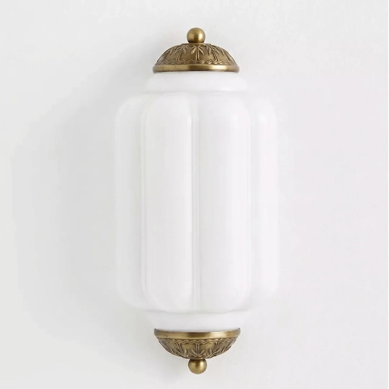 Vintage Antique Milk Glass Flush Wall Light