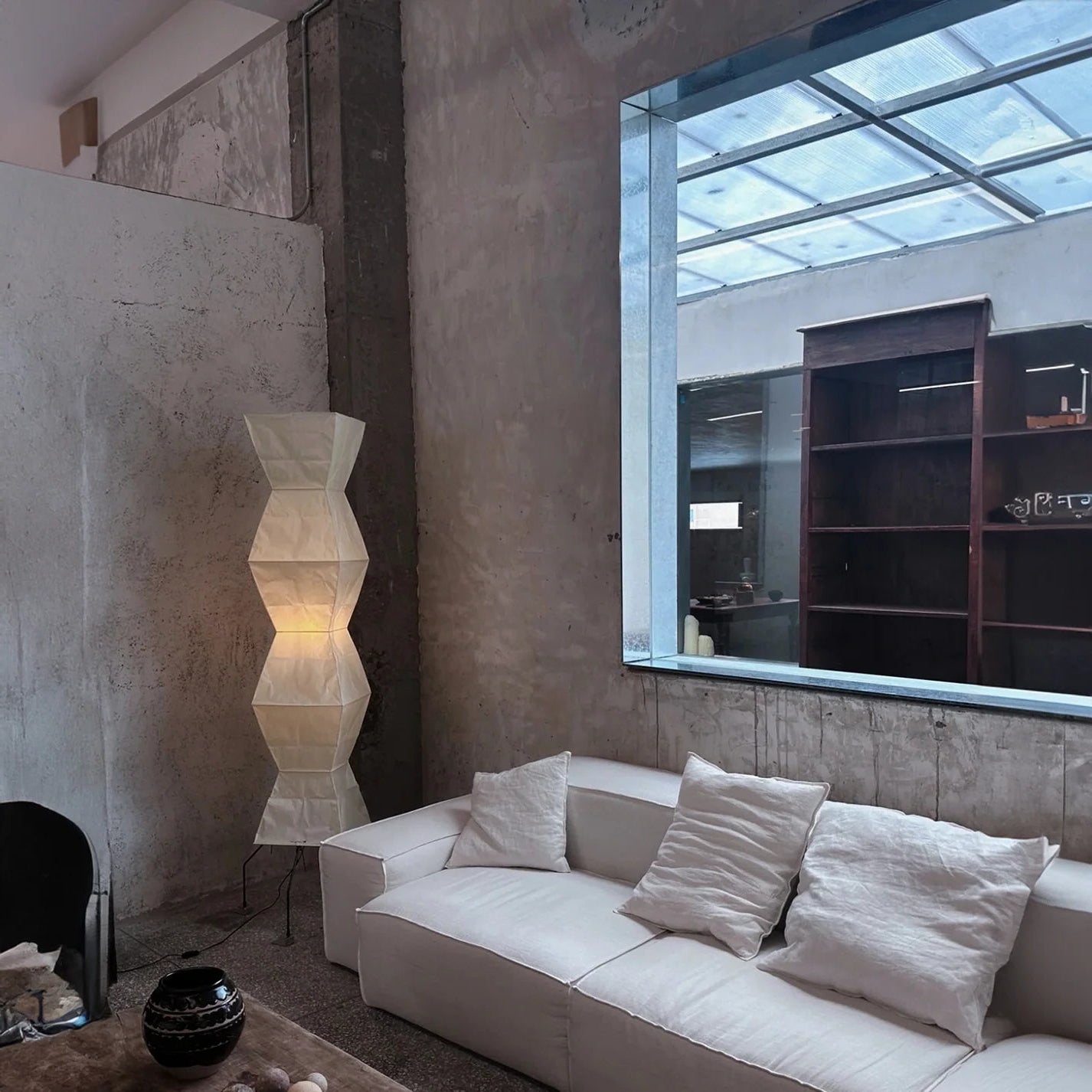 Sculptural Layered Floor Lamp