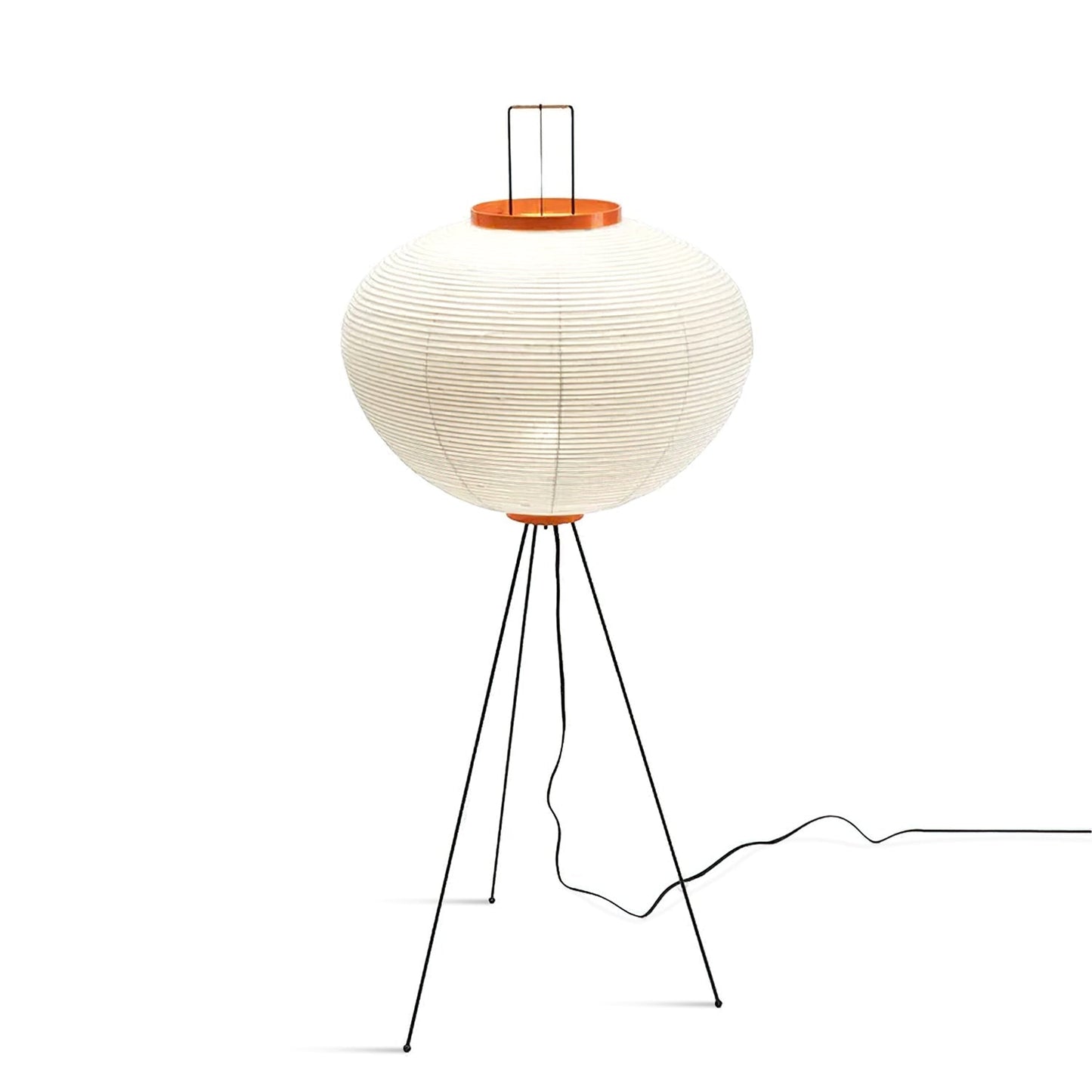 Minimalist Rice Paper Floor Lamp with Soft Light Diffusion | Elegant Standing Lamp for Tranquil Living Room Ambiance 0
