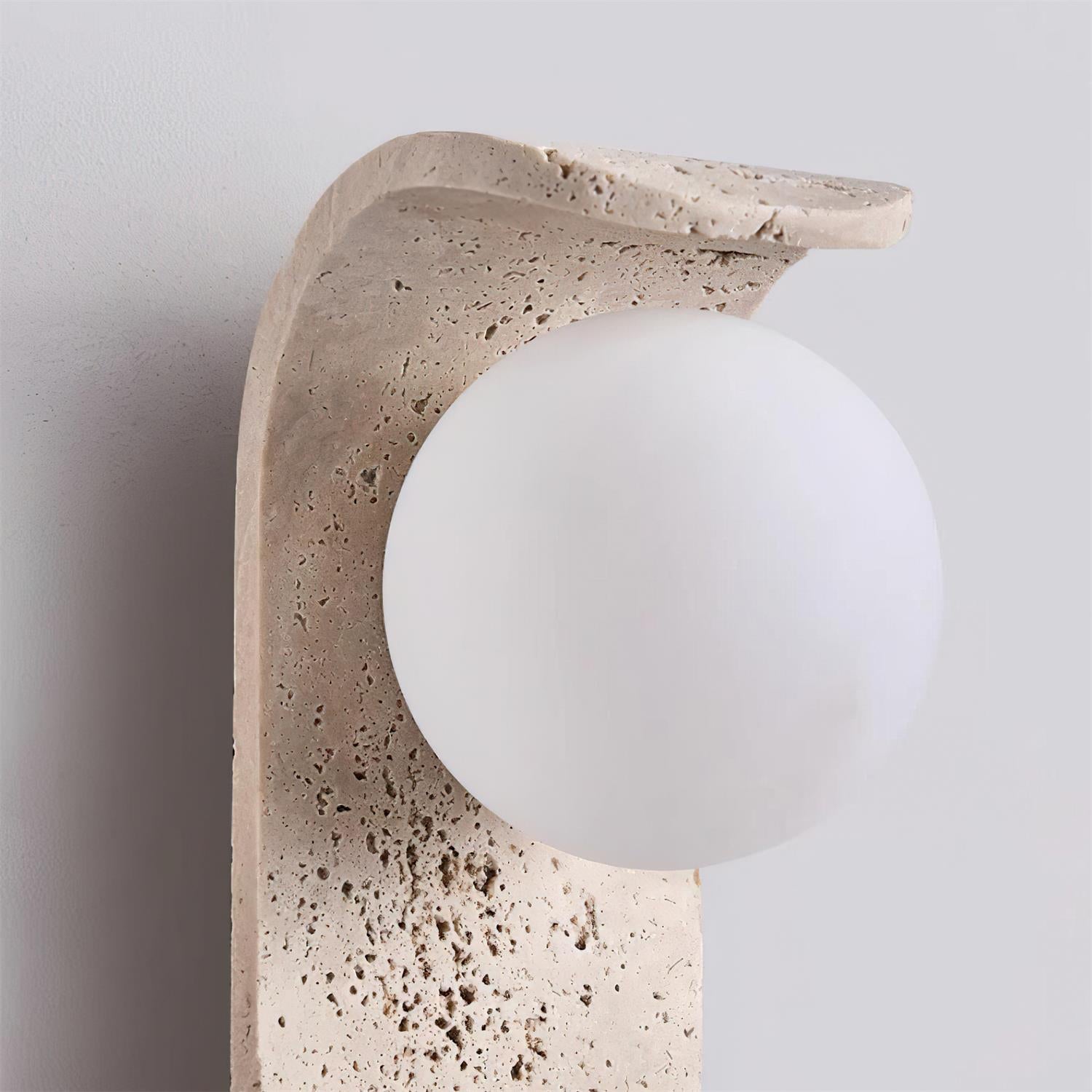 Collezione Terra | Applique da parete con finitura in pietra naturale | Elegante accento per l'arredamento della casa 3