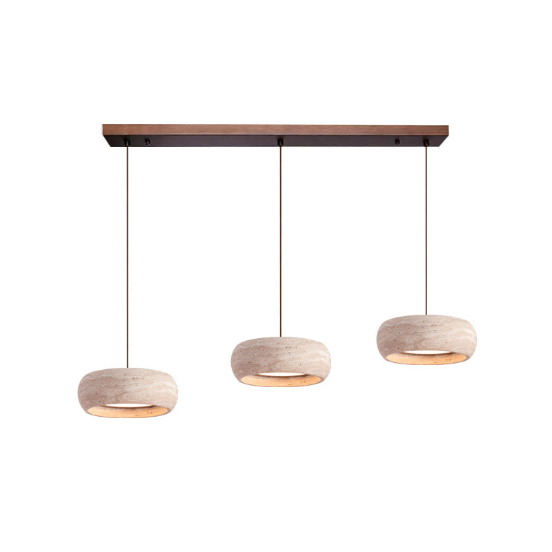 Tova | Pendant Light with Natural Travertine Design & Ambient Glow | Stylish Kitchen Pendant Lighting for Cozy Spaces 9