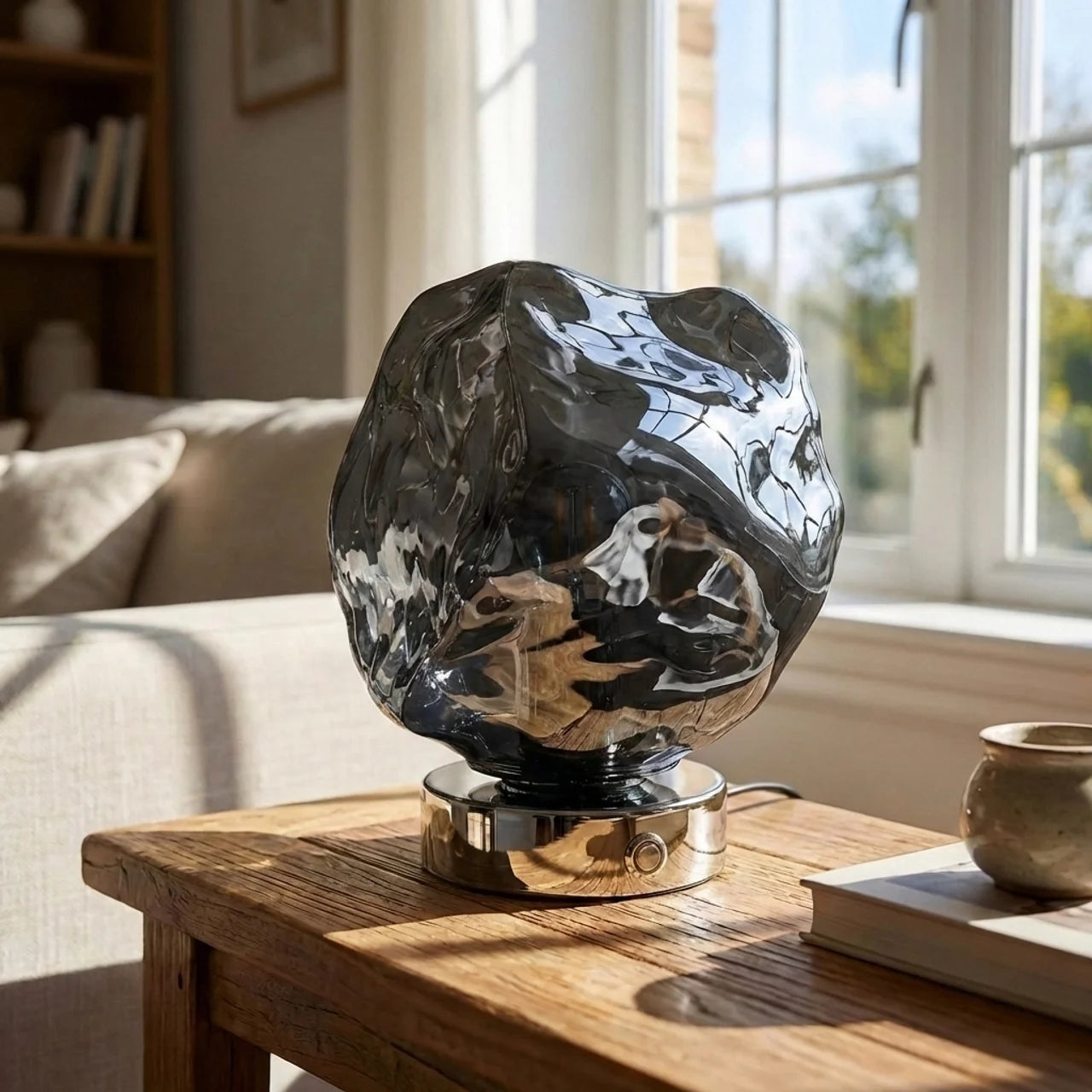 Organic Lava Glass Table Lamp