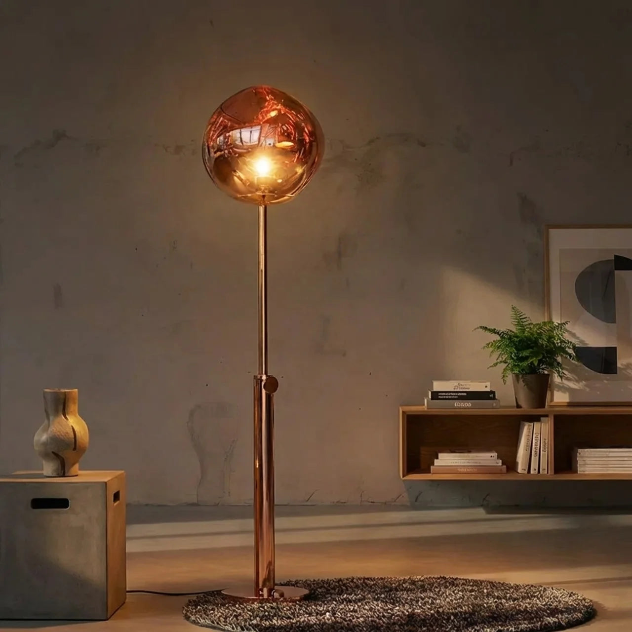 Melted Acrylic Floor Lamp