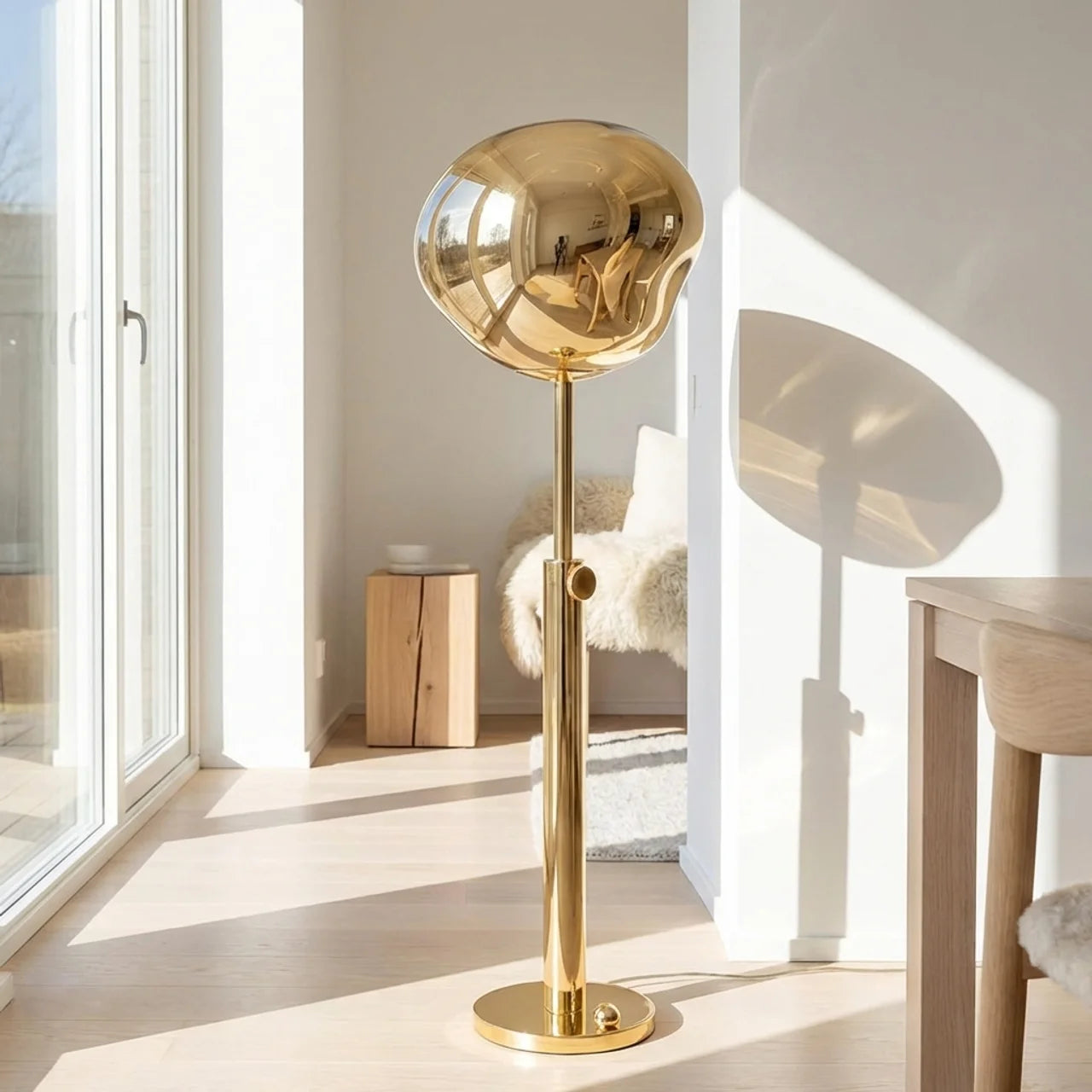 Melted Acrylic Floor Lamp
