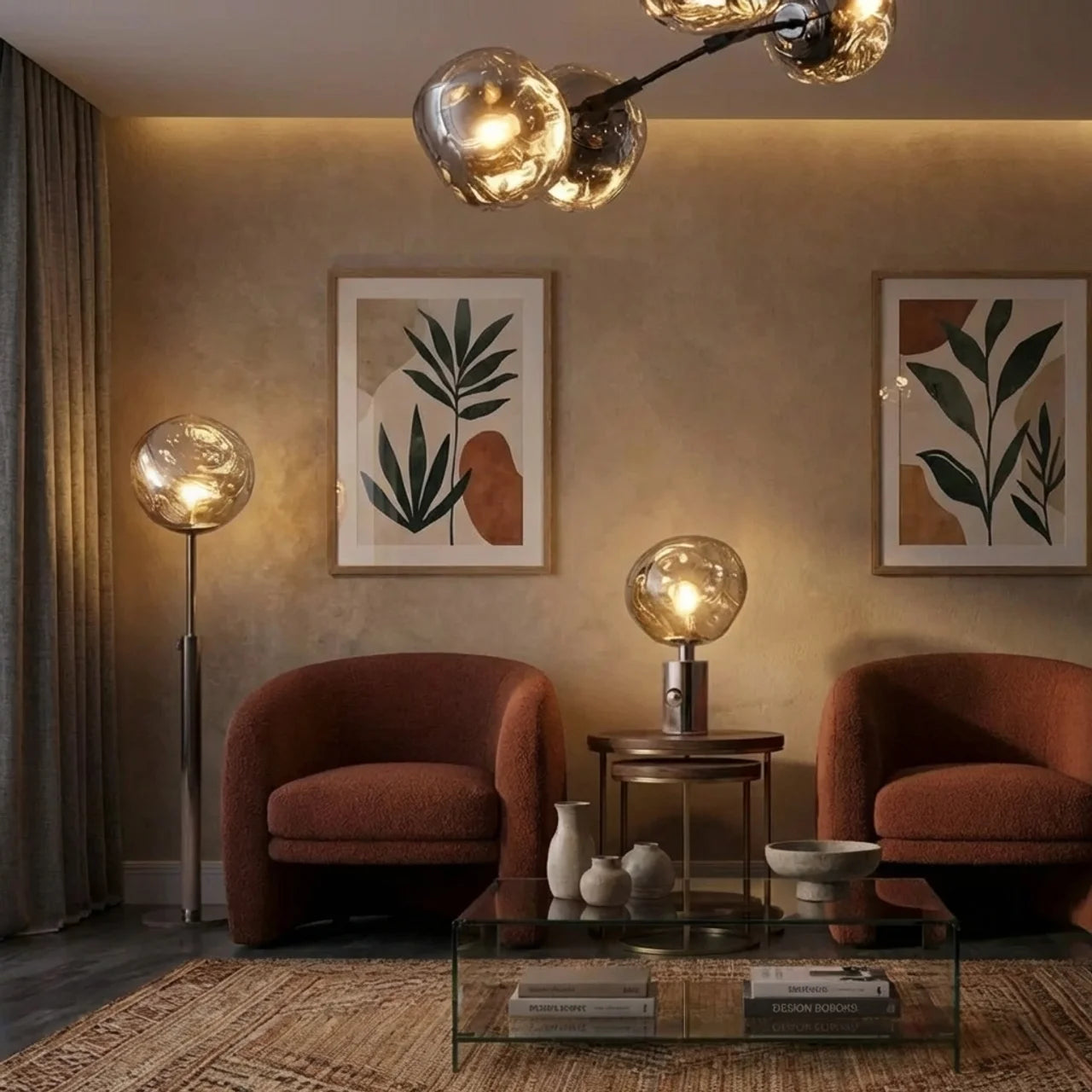 Melted Acrylic Floor Lamp