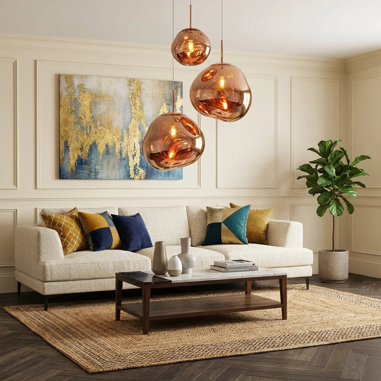 Organic Acrylic Pendant Light
