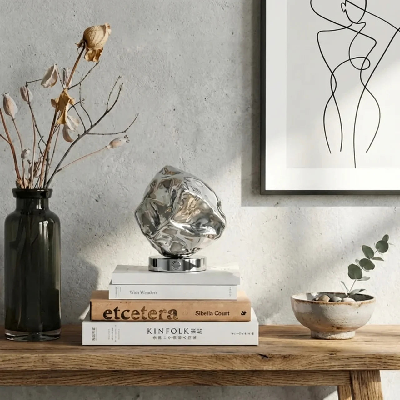 Organic Lava Glass Table Lamp