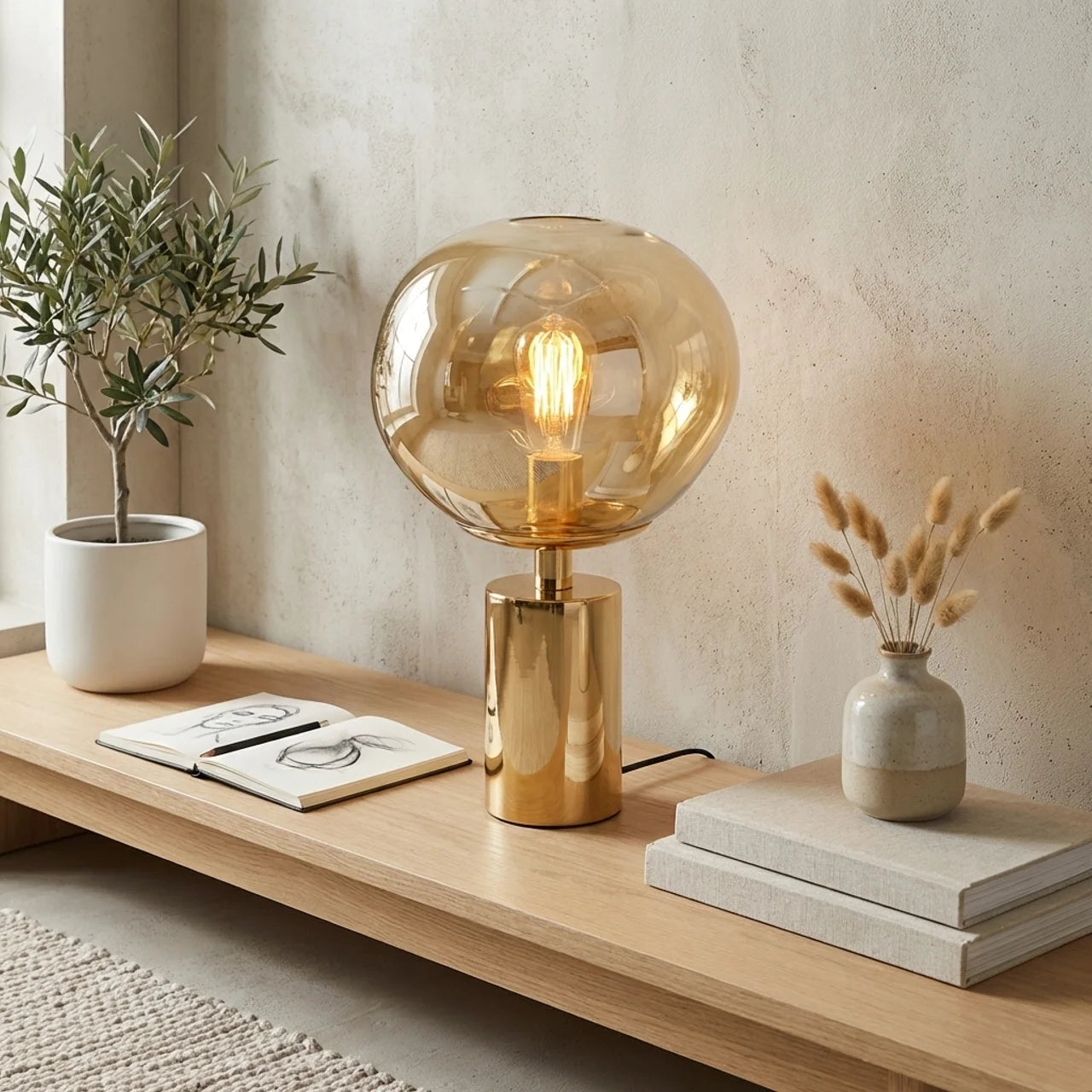 Melted Acrylic Table Lamp