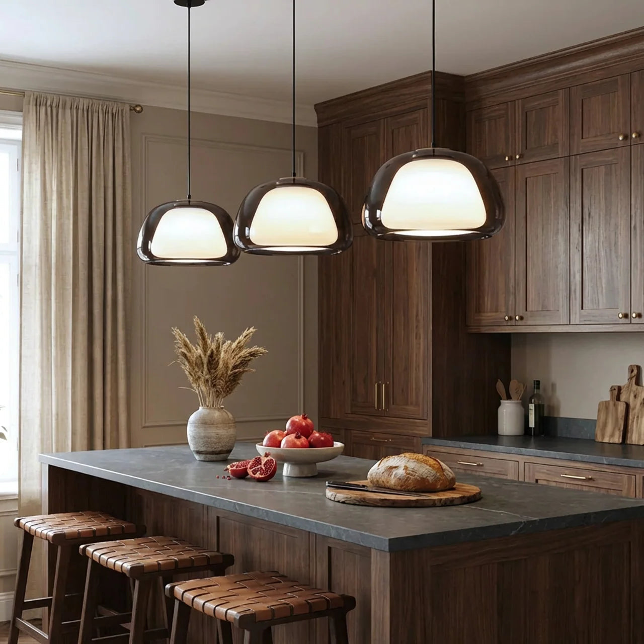 Glass Dome Ceiling Pendant Light
