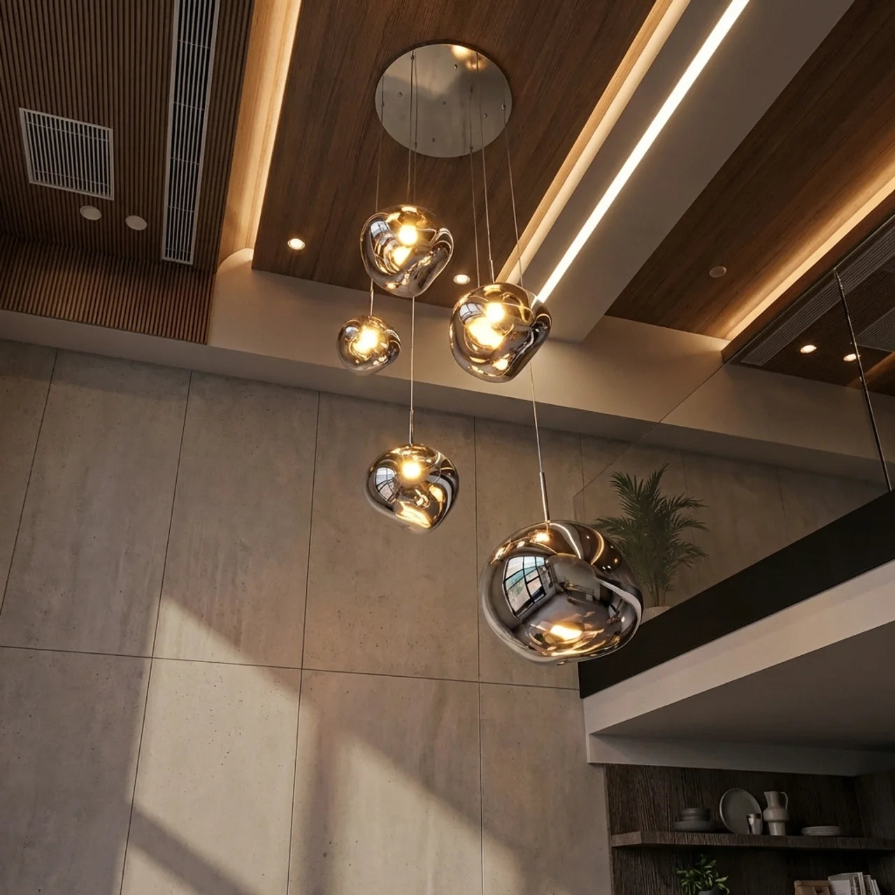Irregular Cluster Pendant Light