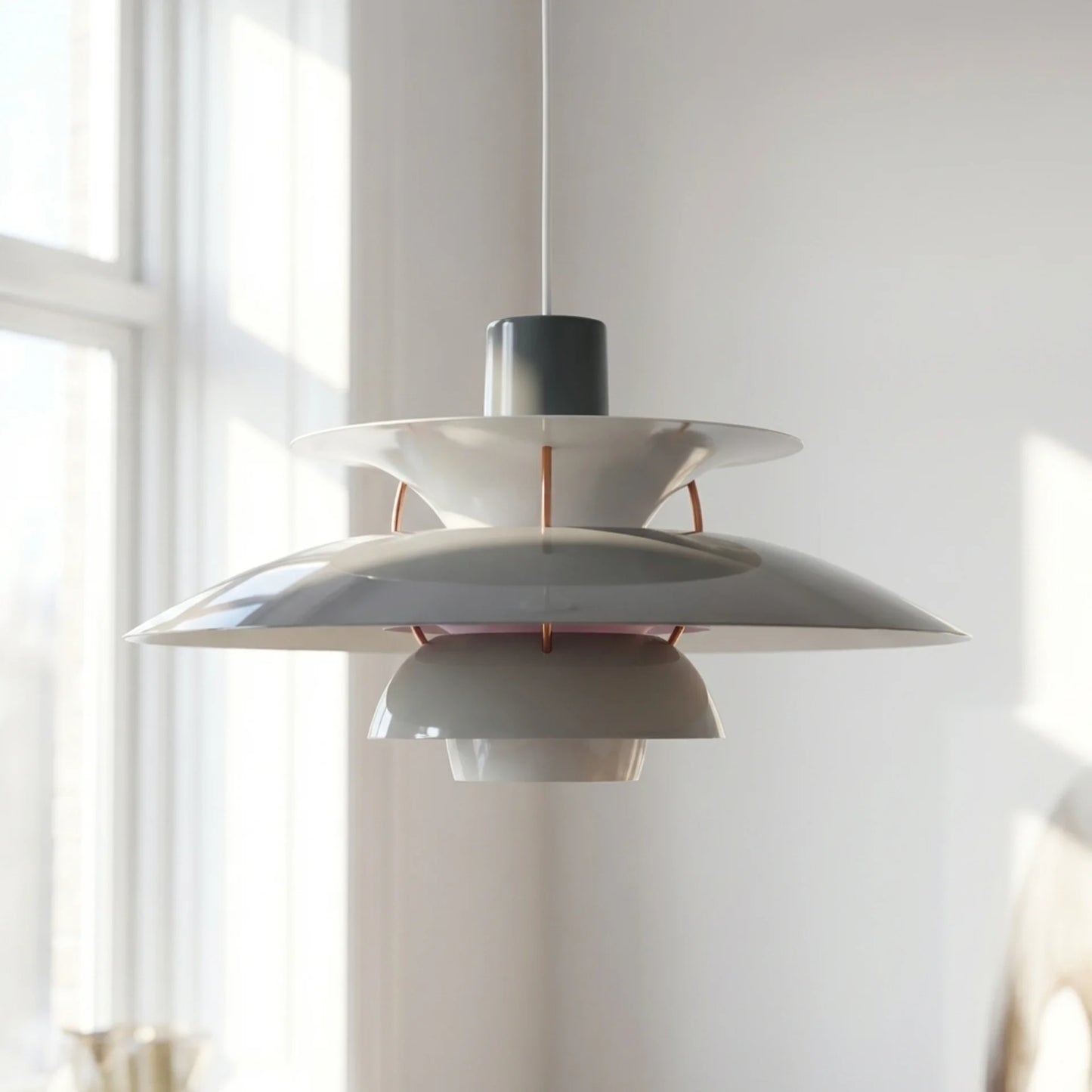 Danish Modern Layered Pendant Lighting