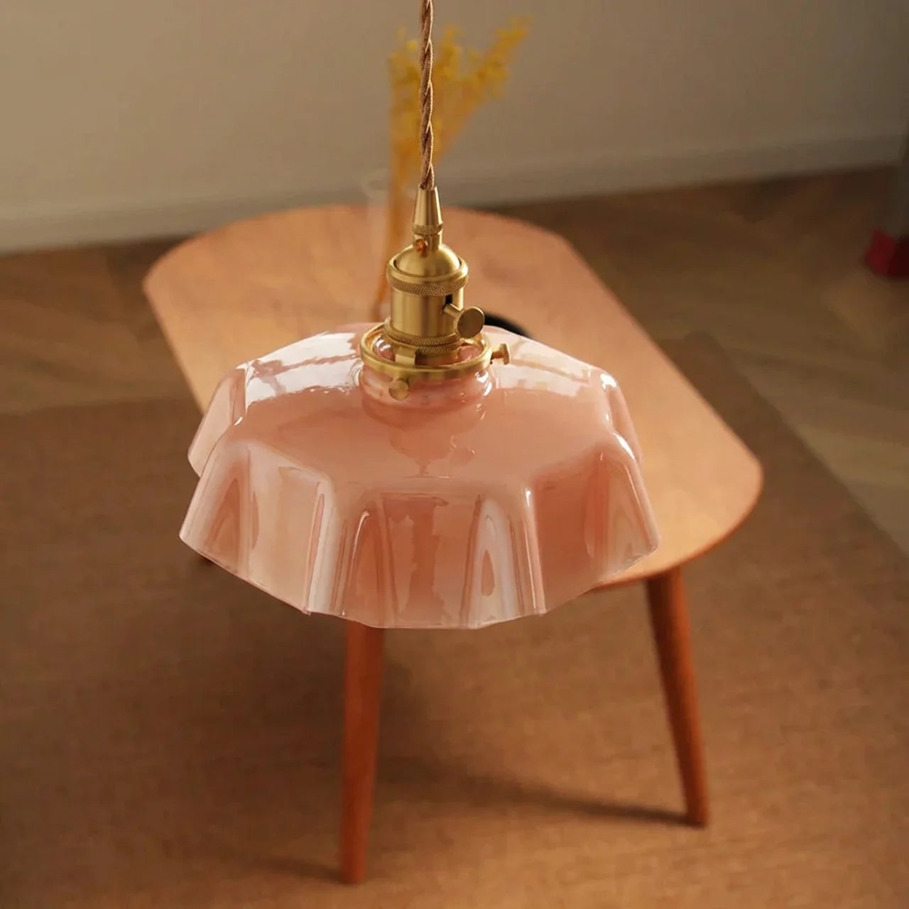 Art Deco Draped Glass Pendant Ceiling Light