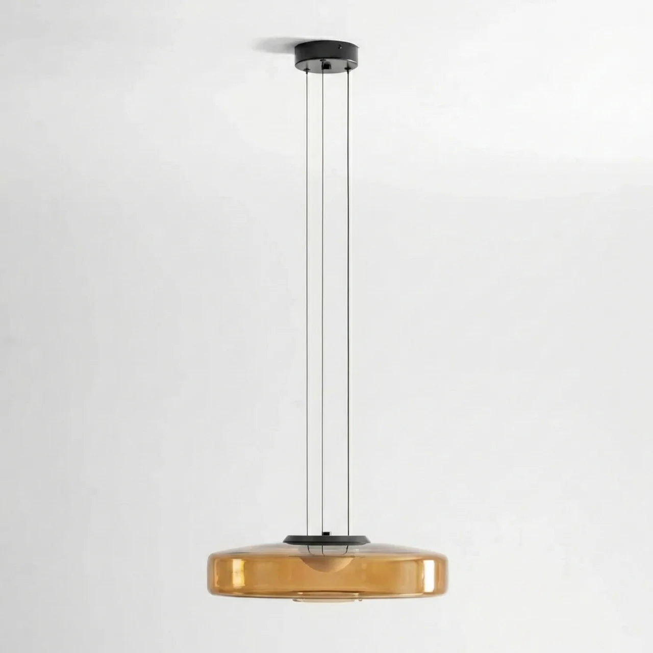Tiered Glass Pendant Light with Integrated LED, Bauhaus Style