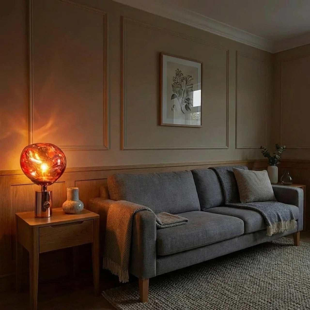 Melted Acrylic Table Lamp