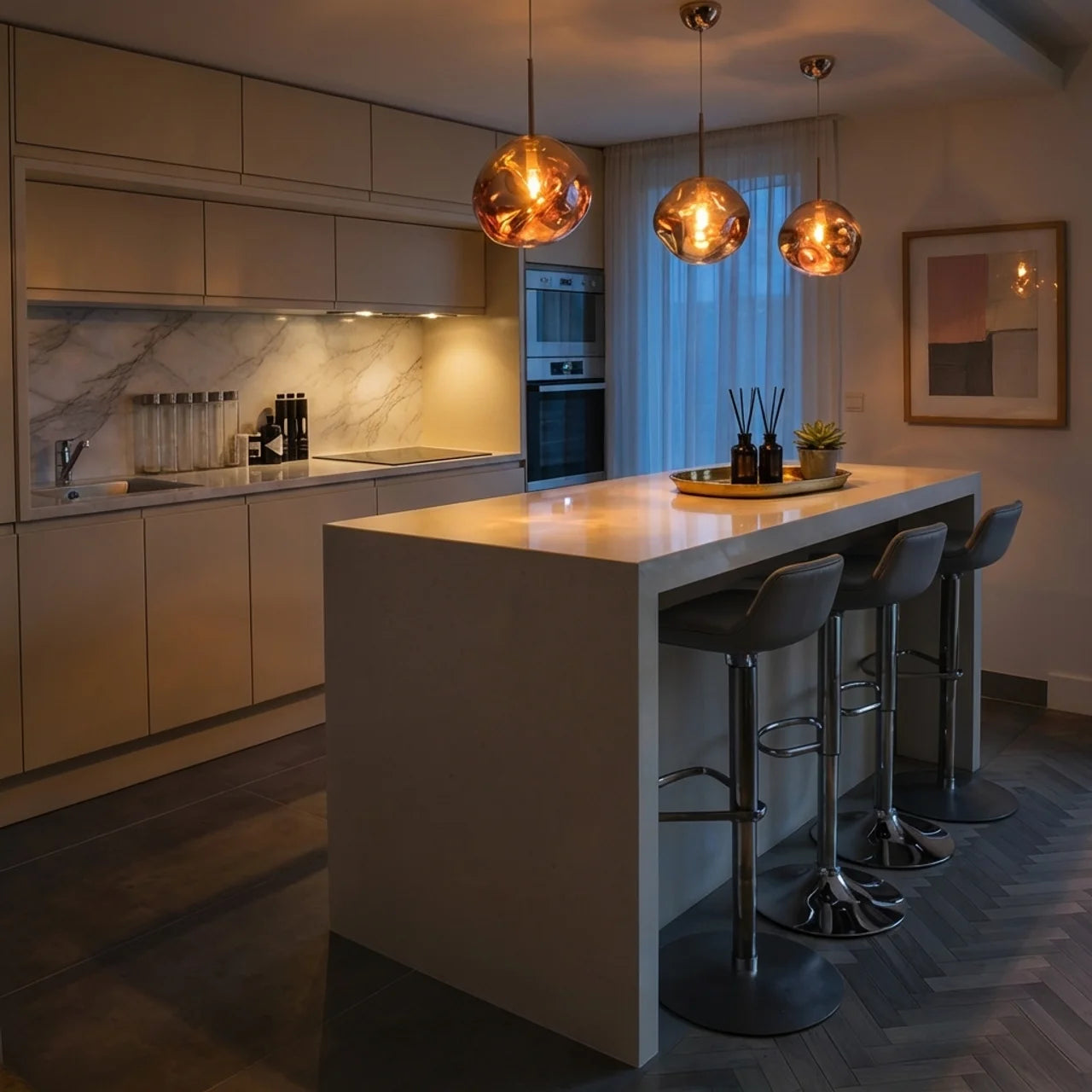 Organic Acrylic Pendant Light