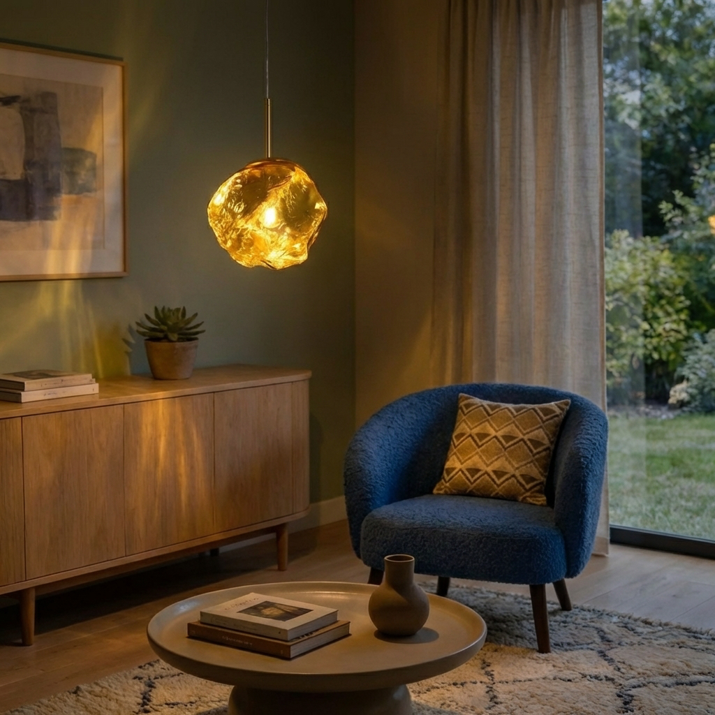 Melt Glass Pendant Light