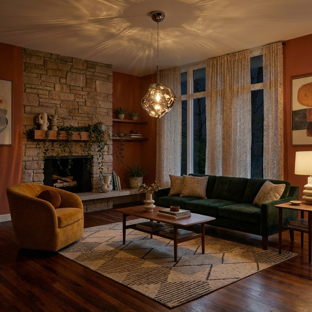 Melt Glass Pendant Light