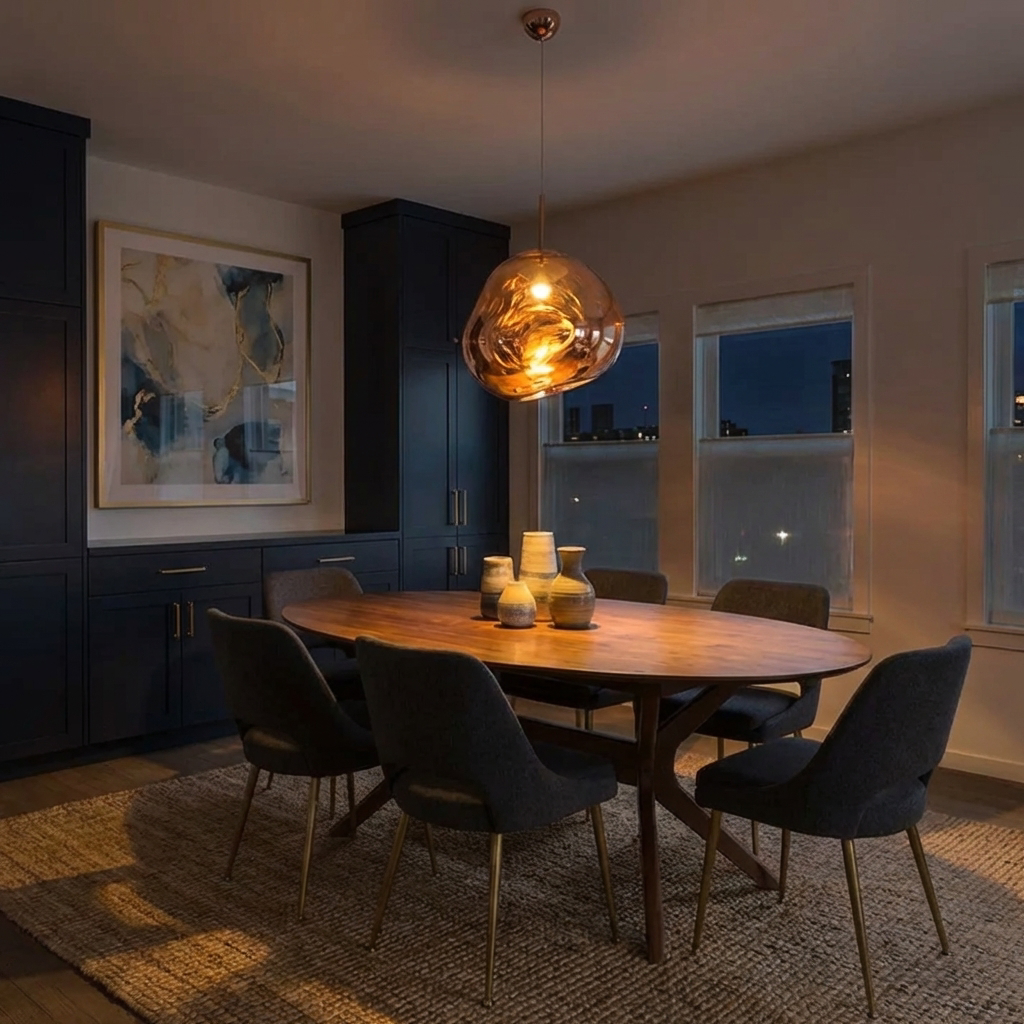 Organic Acrylic Pendant Light